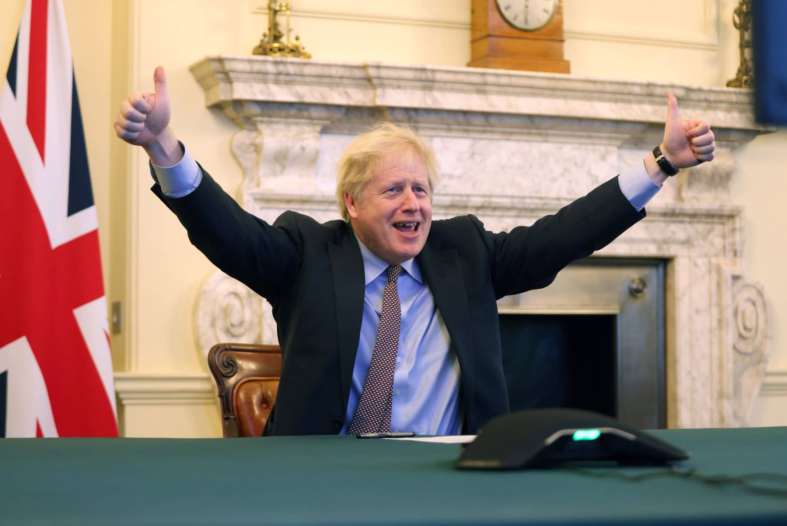 Le Premier ministre britannique après la conclusion d'un accord avec l'Union européenne sur le Brexit jeudi 24 décembre 2020