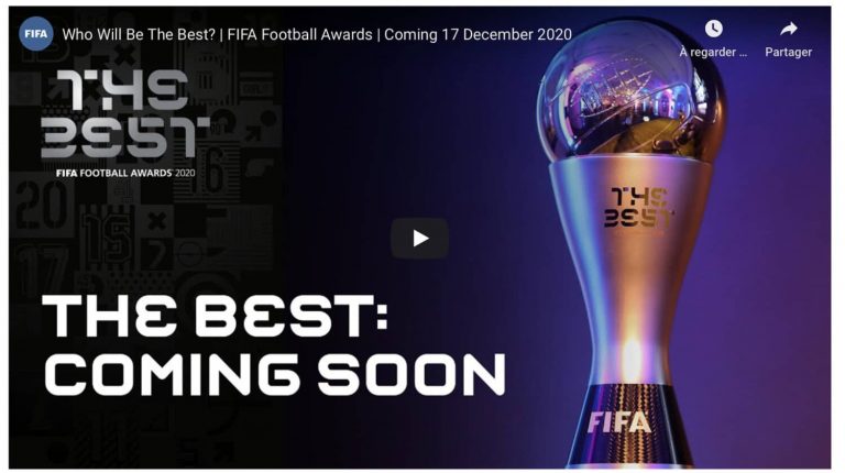FIFA The Best 2020: l&rsquo;équipe-type de l&rsquo;année, sans aucun joueur africain