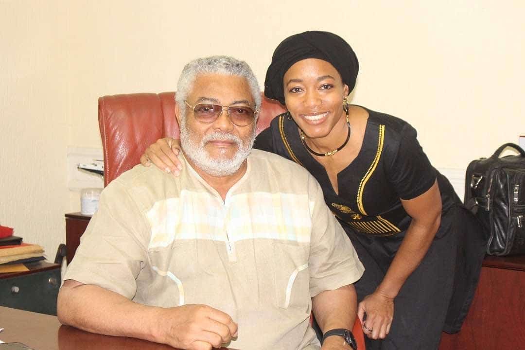 Zanetor Agyeman-Rawlings et son père @ twitter
