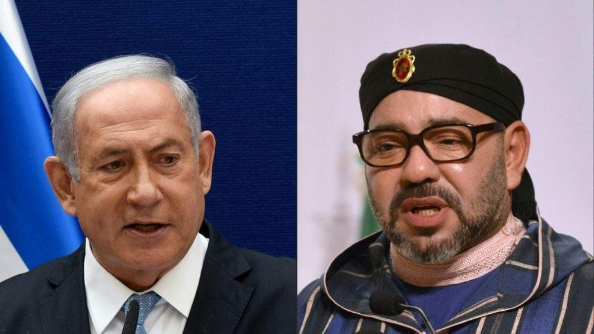 le Premier ministre israélien Benyamin Netanyahu et le roi du maroc, Mohammed VI.