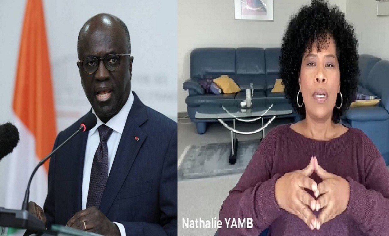 L'ancien ministre ivoirien des affaires étrangères et l'activiste panafricaniste Nathalie Yamb