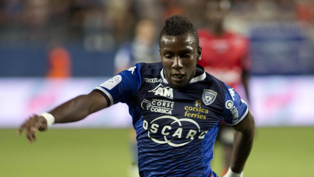 Christopher Maboulou sous le maillot de Bastia en 2014-15 Crédit: Getty Images