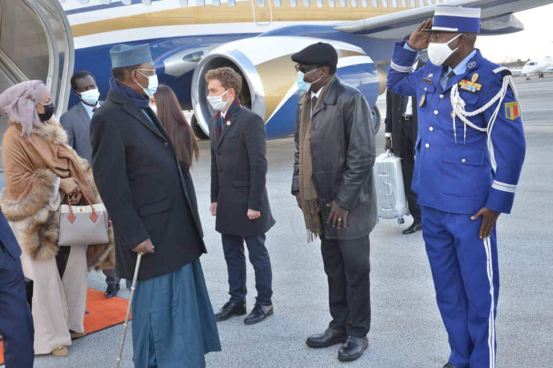 Le président tchadien Idriss Deby Itno à Paris ce lundi 18 janvier 2021, pour une visite d’amitié et de travail.