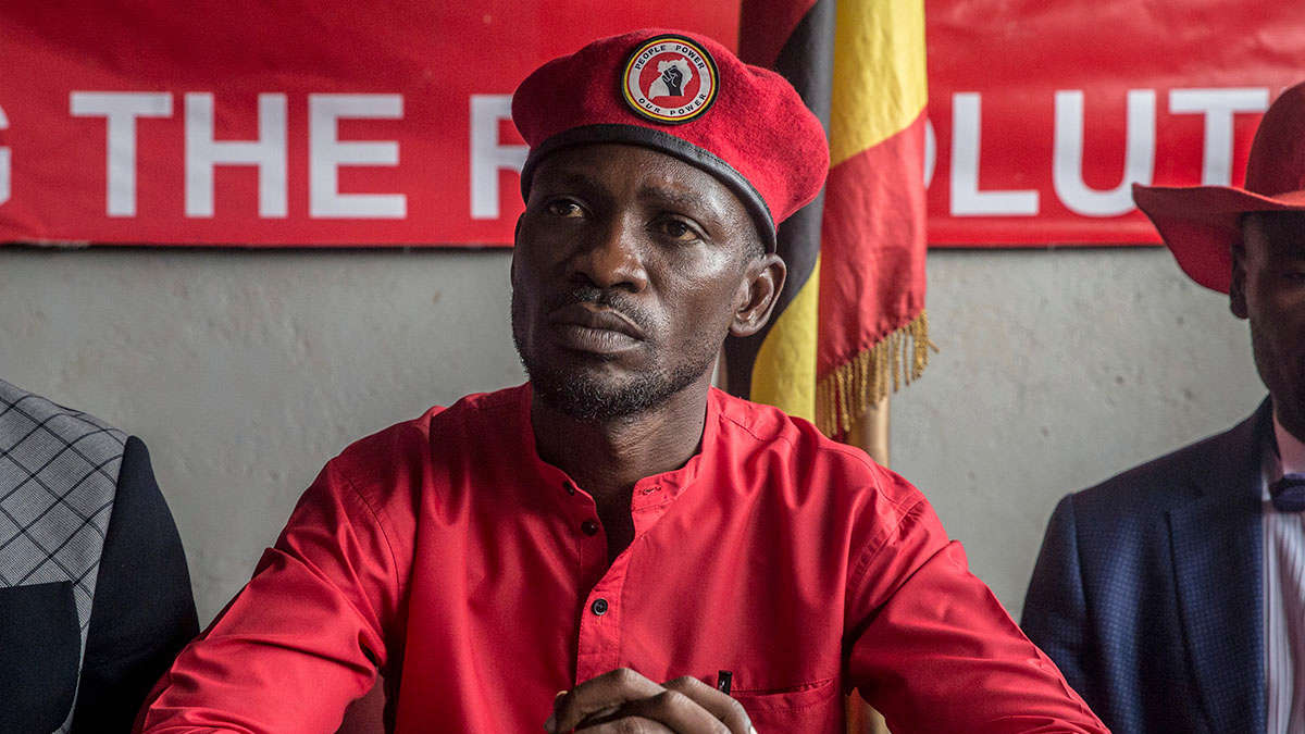 Bobi Wine, musicien et homme politique ougandais