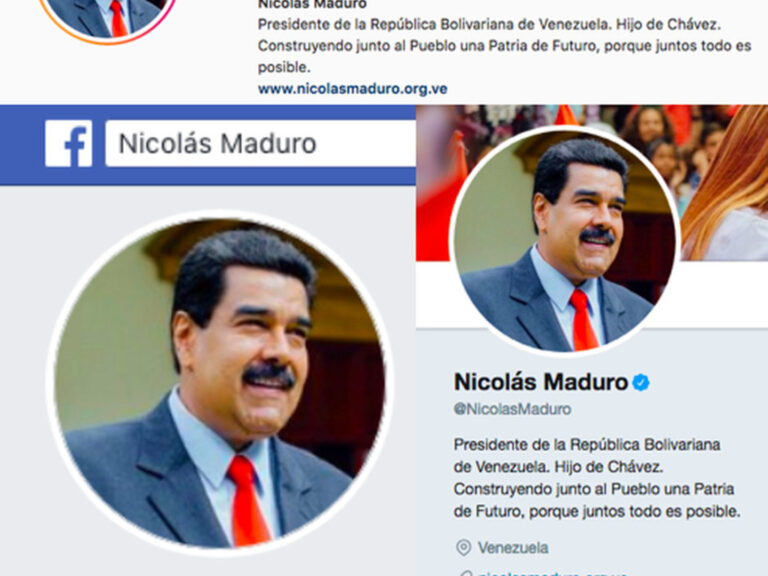 Pour désinformation, Facebook « bloque » le compte du président vénézuélien, Nicolas Maduro