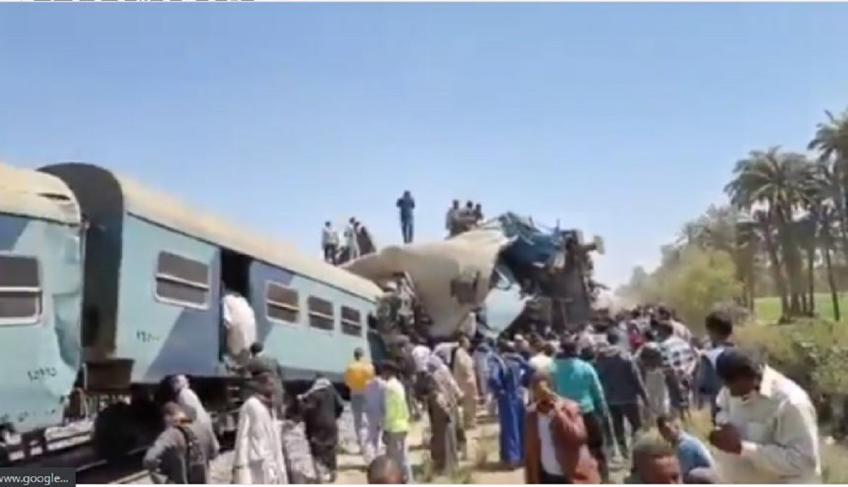 Collision de trains en Egypte