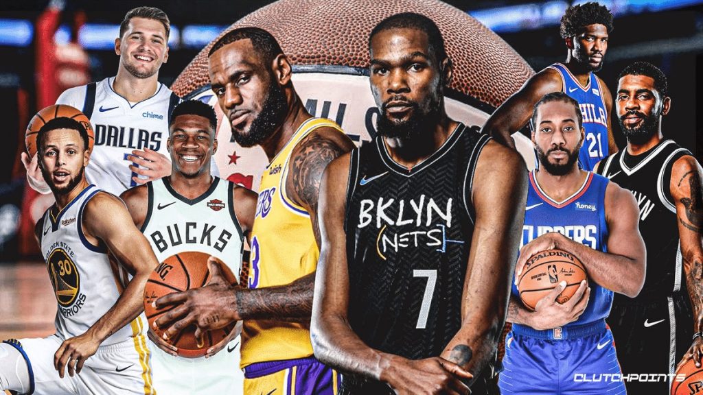 les deux équipes pour le match etoile du NBA All Star Game