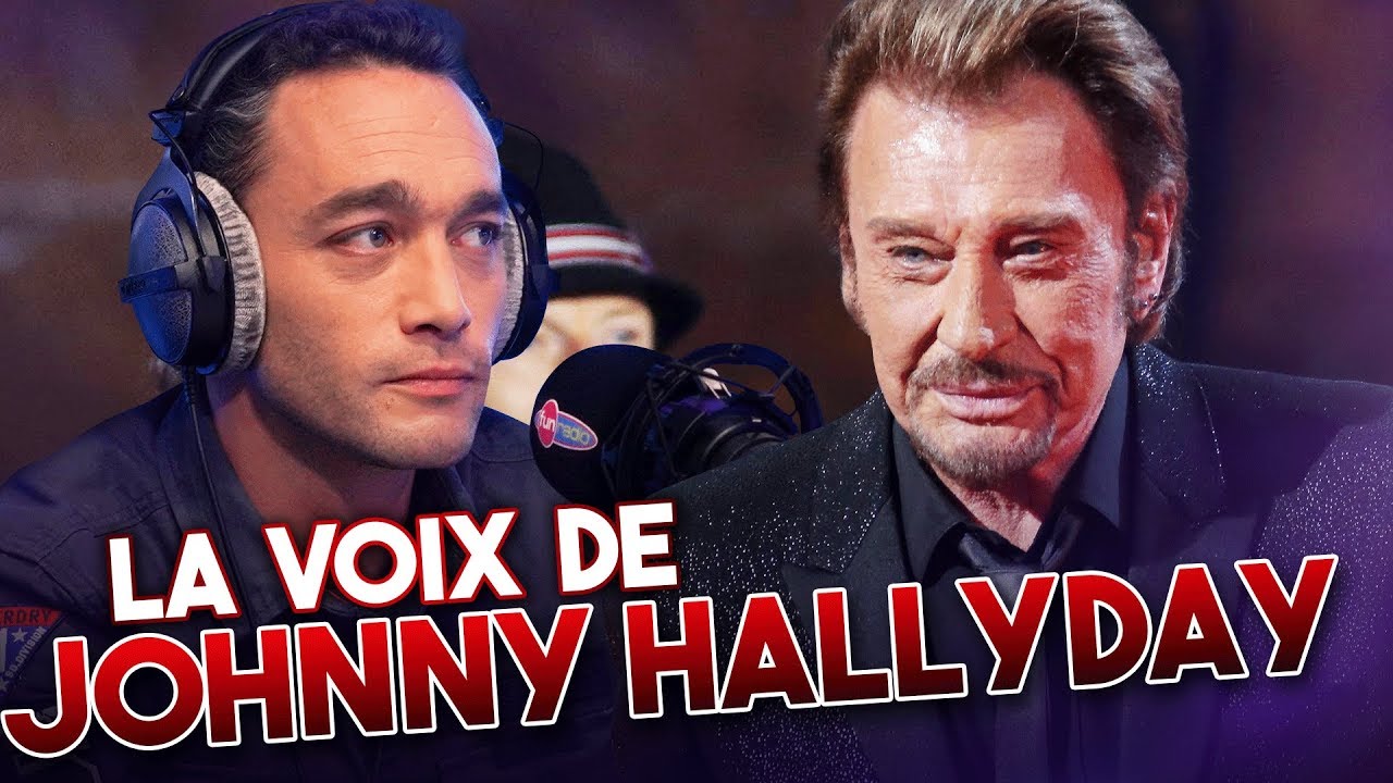 Johnny Hallyday et son sosie vocal Jean-Baptiste Guégan @ YouTube
